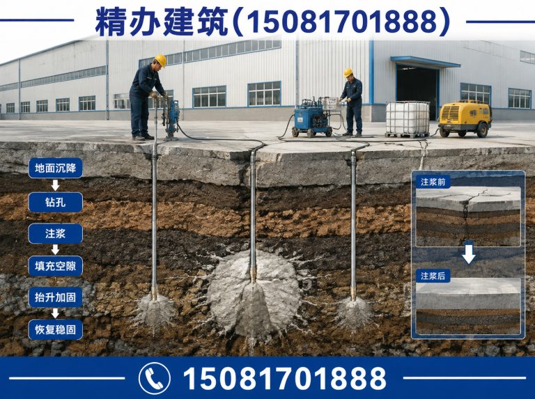 邯郸基础下沉注浆顶升展示图