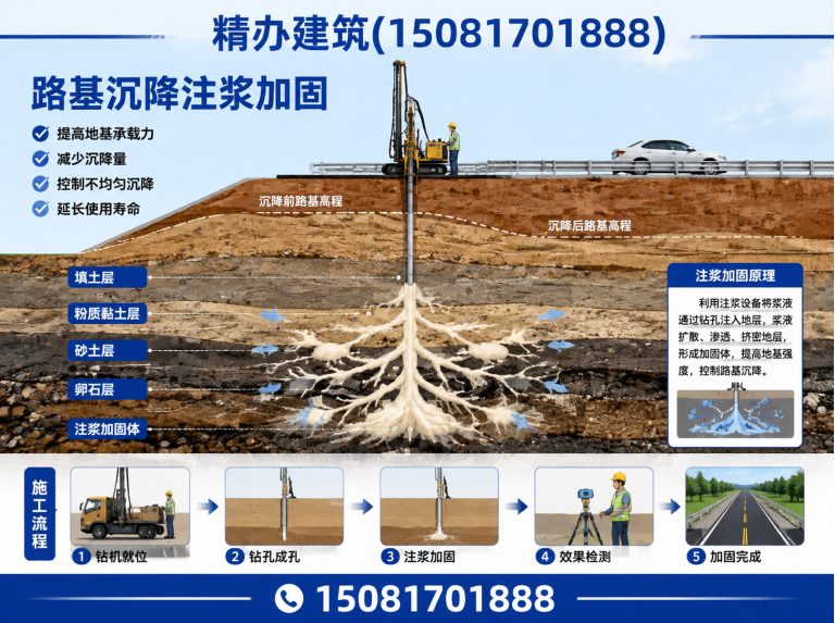 邯郸地基注浆加固展示图